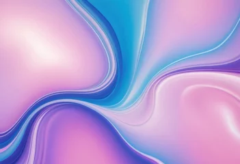 Foto op Plexiglas a blue and pink iridescent wallpaper © Nathan