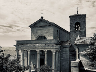 Monochrome Majesty: Basilica di San Marino in Black and White