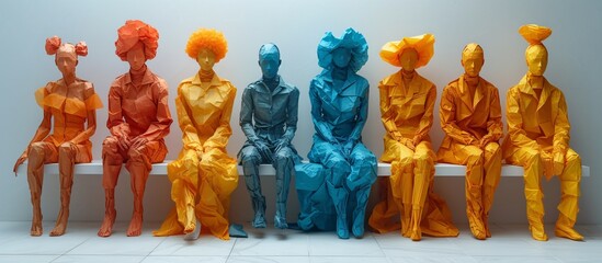 Paper Dolls A Cutout Art Installation Generative AI