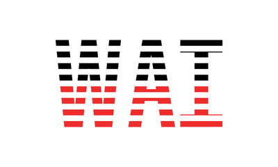 WAI three initial letter iconic line negative space minimal logo design vector template. monogram, abstract, wordmark, business, typography, minimalist, brand, company, flat, modern, unique, simple