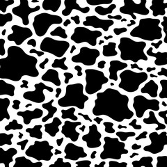 Cow print pattern animal seamless. Cow skin abstract for printing, cutting and crafts Ideal for mugs, stickers, stencils, web, cover. Home decorate and more.