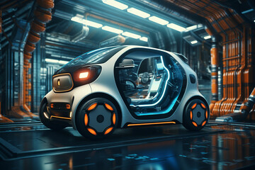 Smart Car Technology Car Background
