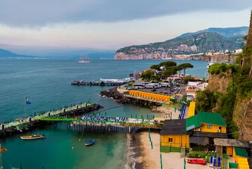 Foto op Plexiglas Positano strand, Amalfi kust, Italië The city of Positano, on the Amalfi coast, Italy
