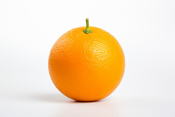 Ripe orange fruit isolated on white background, with clipping path.