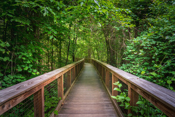 Boardwalk Trail at Congaree National Park in central South Carolina