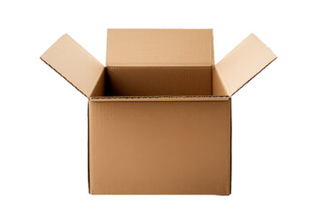 open cardboard box cut out 