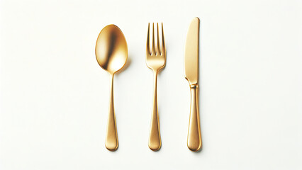 Matte Finish Gold Cutlery Refined Kitchenware