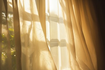 	
An Image of a Open Window And Curtains
