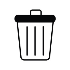 bin location icon with white background vector stock illustration