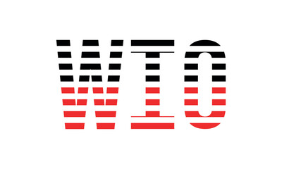 WIO three initial letter iconic line negative space minimal logo design vector template. monogram, abstract, wordmark, business, typography, minimalist, brand, company, flat, modern, unique, simple