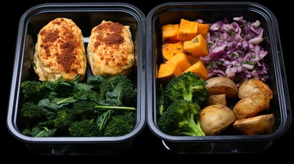 Healthy lunch box catering service nutritious meals for balanced diet takeaway delivery