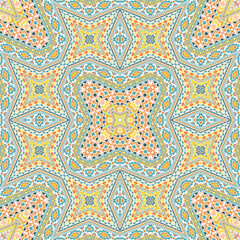 Scandinavian repeating pattern vector design. Arabesque geometric texture. Ceramic print in ethnic
