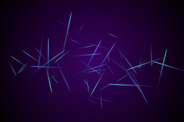 Digital geometric blue lines streams visual technology concept. Abstract scientific background