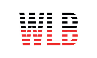 WLB three initial letter iconic line negative space minimal logo design vector template. monogram, abstract, wordmark, business, typography, minimalist, brand, company, flat, modern, unique, simple