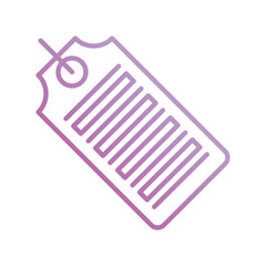 barcode label icon with white background vector stock illustration