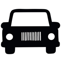 Simple car icon sign symbol badge vector design illustration