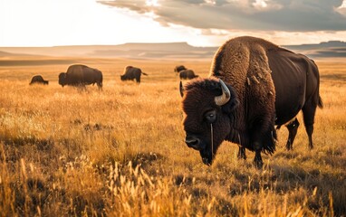Bison Honoring the Vast Plains
