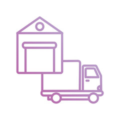 order fullfilment icon with white background vector stock illustration