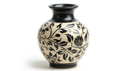 Vintage Signed Stoneware Studio Art Pottery Brown Weed Pot Vase Boho MCM Decor