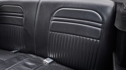 Back seat inside a car