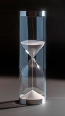 Modern stylish glass sand timer