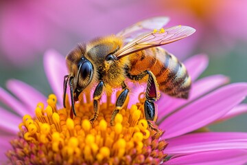 Bee-autiful Blossom A Honey-sweet Moment Generative AI