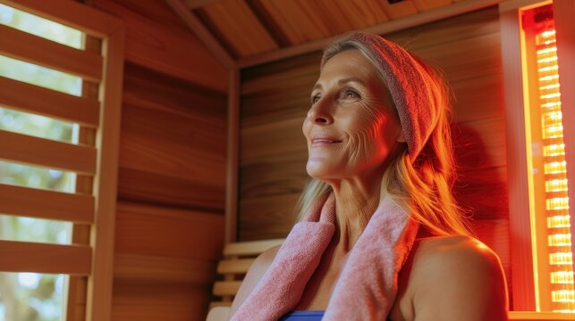 people in an infrared sauna