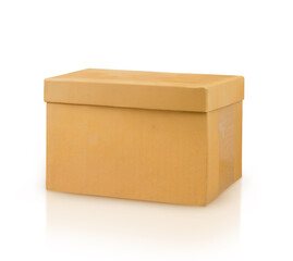 cardboard box isolated on white background