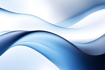 glass waves blue abstract background 