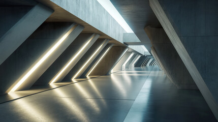 Avant garde architectural design with LED lighting decoration