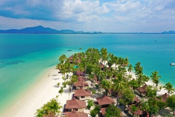 Naklejka premium beach with sky and sea