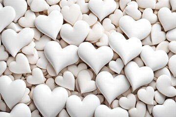white heart shaped stones