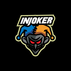 Joker Gaming E Sport Logo Vector Illustration