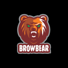 Brow Bear E-Sport Logo