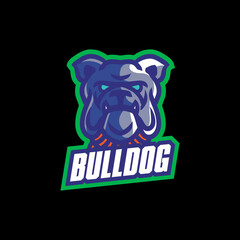 Hand drawn bulldog logo