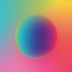 Rare Collection· Rainbow Gradient Background ·. Color Theory · Spherical Iridescent Background · Hippy Vibe · Minimalist Modern Illustration