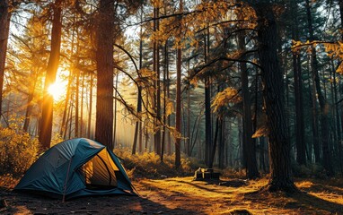 Scenic Forest Camping Retreat