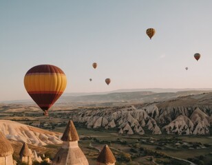 setting up a Hot Air Balloon in Cappadocia - obrazy, fototapety, plakaty