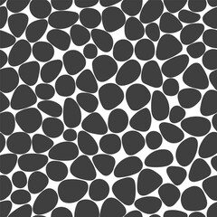 Pebble mosaic texture. Vector seamless stone pattern