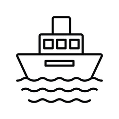 shipping station icon with white background vector stock illustration