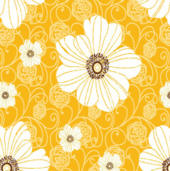 seamless pattern with flowers