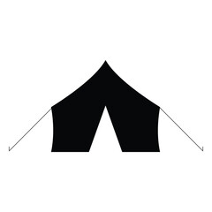 Tent Icon Design Vector Symbol Camp Travel Event