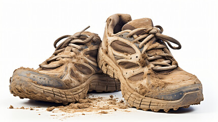 Dirty running shoes