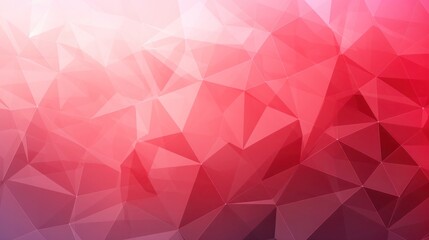 Mosaic of Red and Pink Polygon lines Against a Minimalist Background.