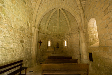 Benedictine monastery of San Adrian, Monastery of Santa María la Real de Iranzu, 12th - 14th century, Camino de Santiago, Abárzuza, Navarra, Spain, Europe