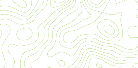 Abstract background with topographic contours map .white wave paper and geographic green line abstract background .vector illustration of topographic line contour map design . - obrazy, fototapety, plakaty