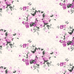 Vector illustration of a beautiful floral pattern. Liberty style.
