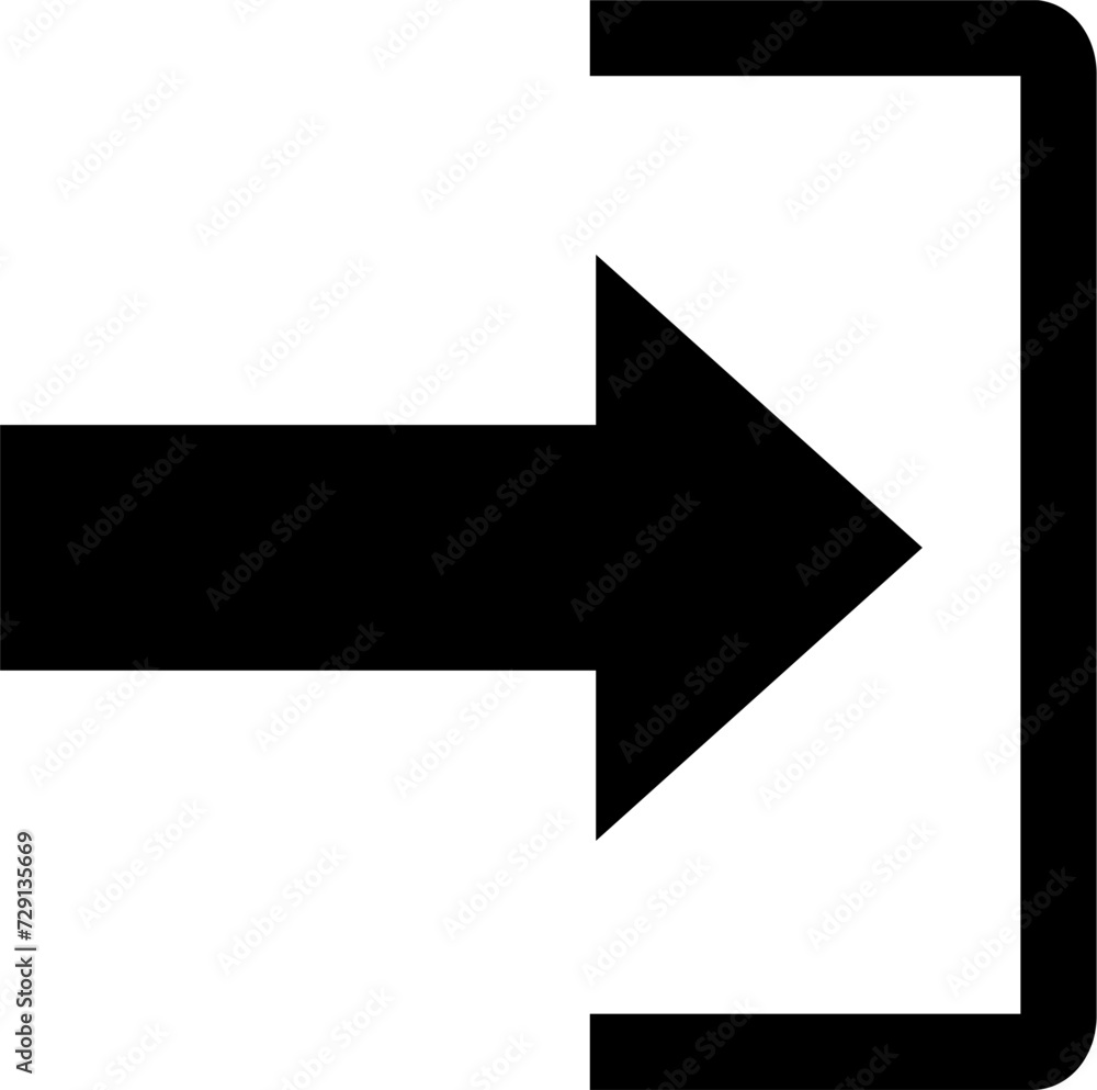Poster sign in line icon. replaceable vector design.