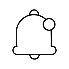 notification icon with white background vector stock illustration