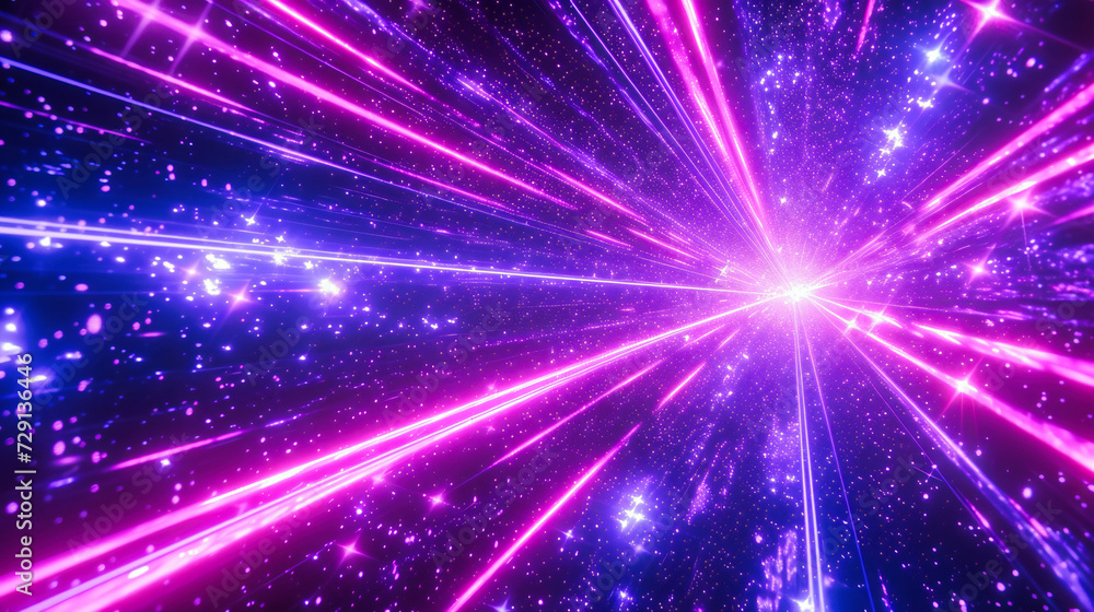 Poster abstract glowing light background with a starry and sparkling effect, creating a magical and festive